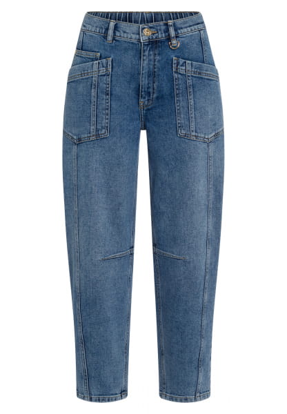 Jeans mit Kontrastnähten
