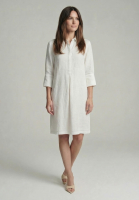 Leinenkleid mit Hemdkragen