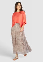 Maxi skirt in a graphic ethnic print