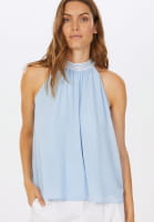 Neckholder top in flowing crepe