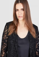 Blazer in velvety lace