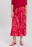 Midi Skirt with animal all-over print