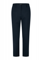 Cropped pants with a slit