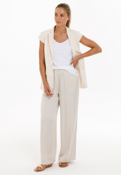Blazer vest made from sustainable linen mix