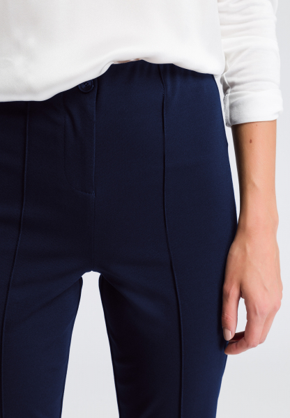 Business trousers in jersey quality with elastic waistband