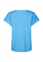 T-shirt with terrycloth appliqué