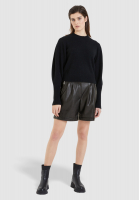 Shorts made from vegan leather