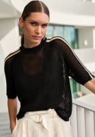 Pullover aus Netz-Struktur