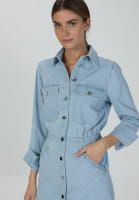 Denim dress in tencel blend