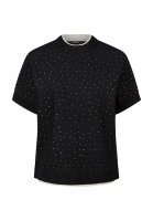 Sweater with rhinestones
