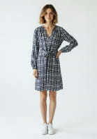 Dress with abstract dot print