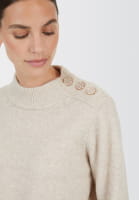 Sweater with decorative buttons
