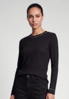 Rippshirt mit Schmuckband