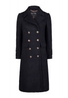 Coat made from recycled wool blend