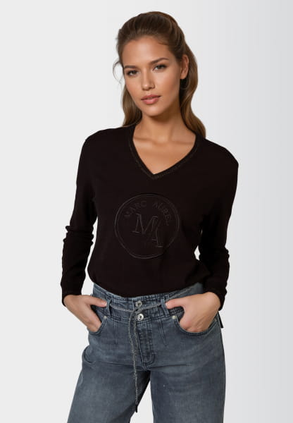 Pullover mit Logo-Stickerei