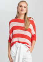Sweaters with block strip structure