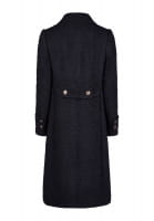 Coat made from recycled wool blend