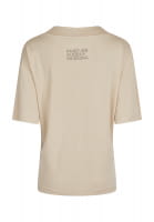 T-shirt with large V-neck