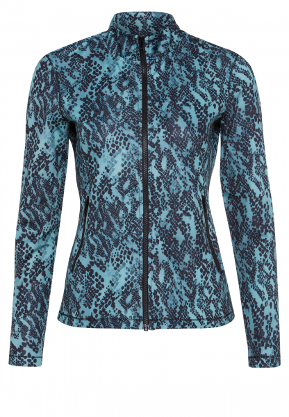 Jacket with detailed animal print