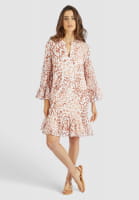 Batistkleid aus Leoprint