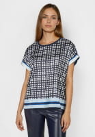 Blusenshirt mit Streifendetails