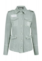 Field jacket made from sustainable lyocell blend with print