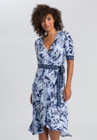 Midi dress with floral print