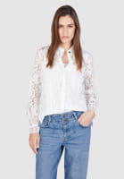 Lace blouse with underlay top