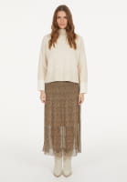 Pullover mit Kontrast-Intarsien