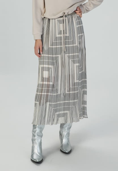 Graphic print maxi skirt