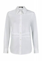 Poplin shirt with pleated details