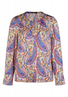 Blouse with paisley print