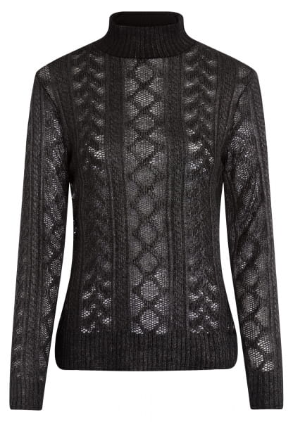 Shirt mit Zopfmuster