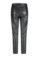 Leather-look trousers