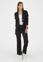 Flared pants made of textured jersey