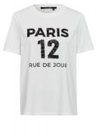 T-Shirt mit besticktem "Paris" Print