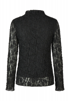 Long-sleeve lace shirt