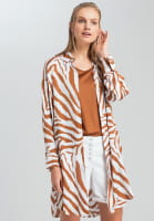 Long shirt with tiger pattern