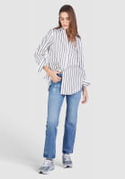 Striped shirt in cotton sateen