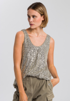 Top made from sequin tulle