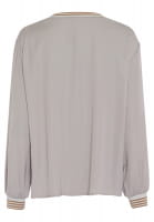 Satin-Top mit College-Print