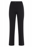 Flared pants made of textured jersey