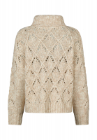 Sweater with chunky mesh pattern