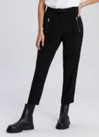 Pants with elastic drawstring