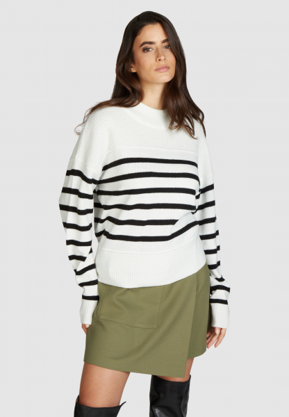 Striped look sweater