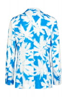 Blouse blazer with palm print