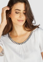 Blouse top with chain