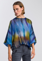 Bluse mit Batik-Muster