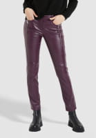 Skinny trousers made from vegan leather