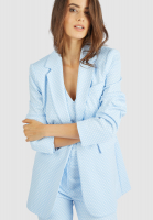 Jersey blazer with mini pattern jacquard